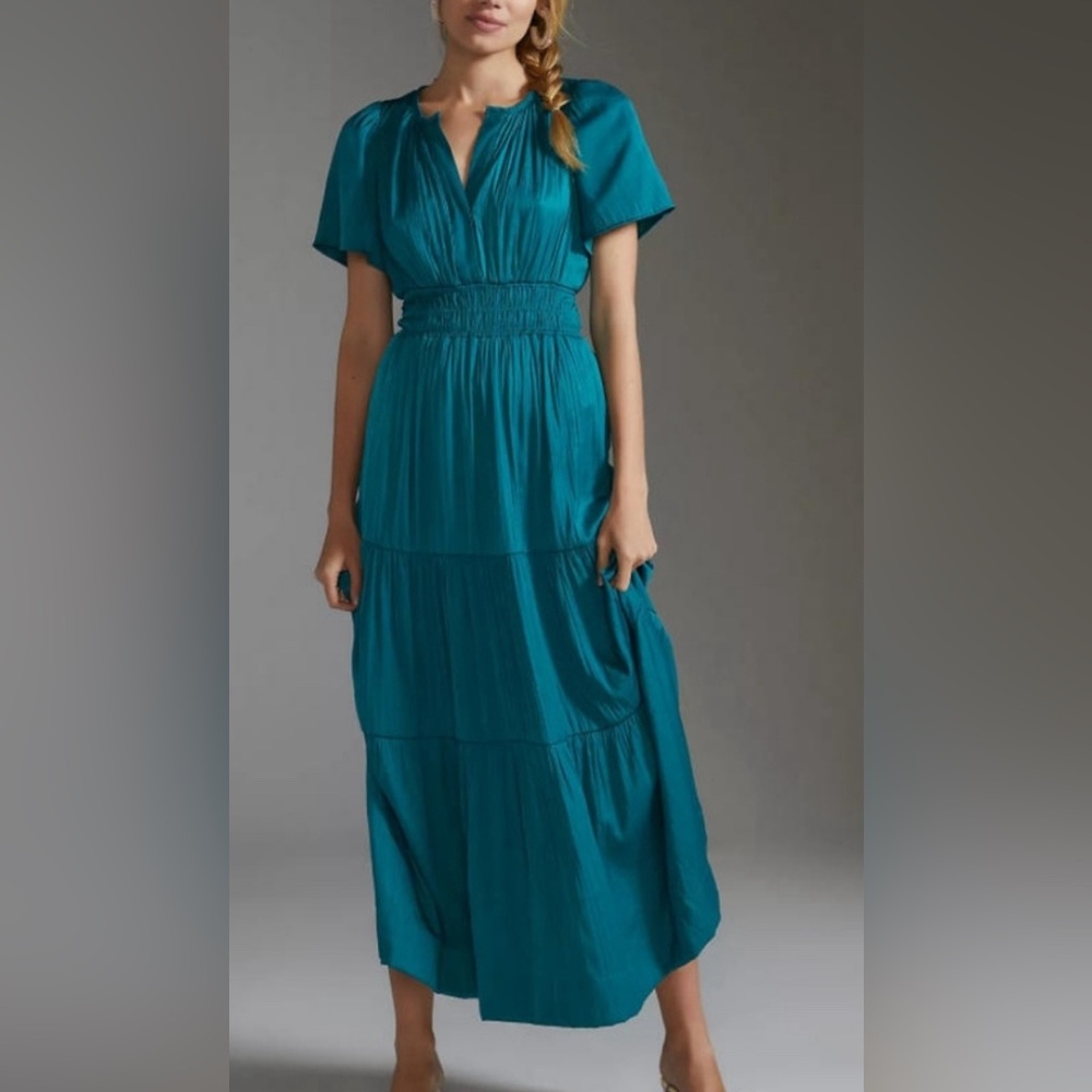 beautiful Somerset satin dress size small Anthropologie